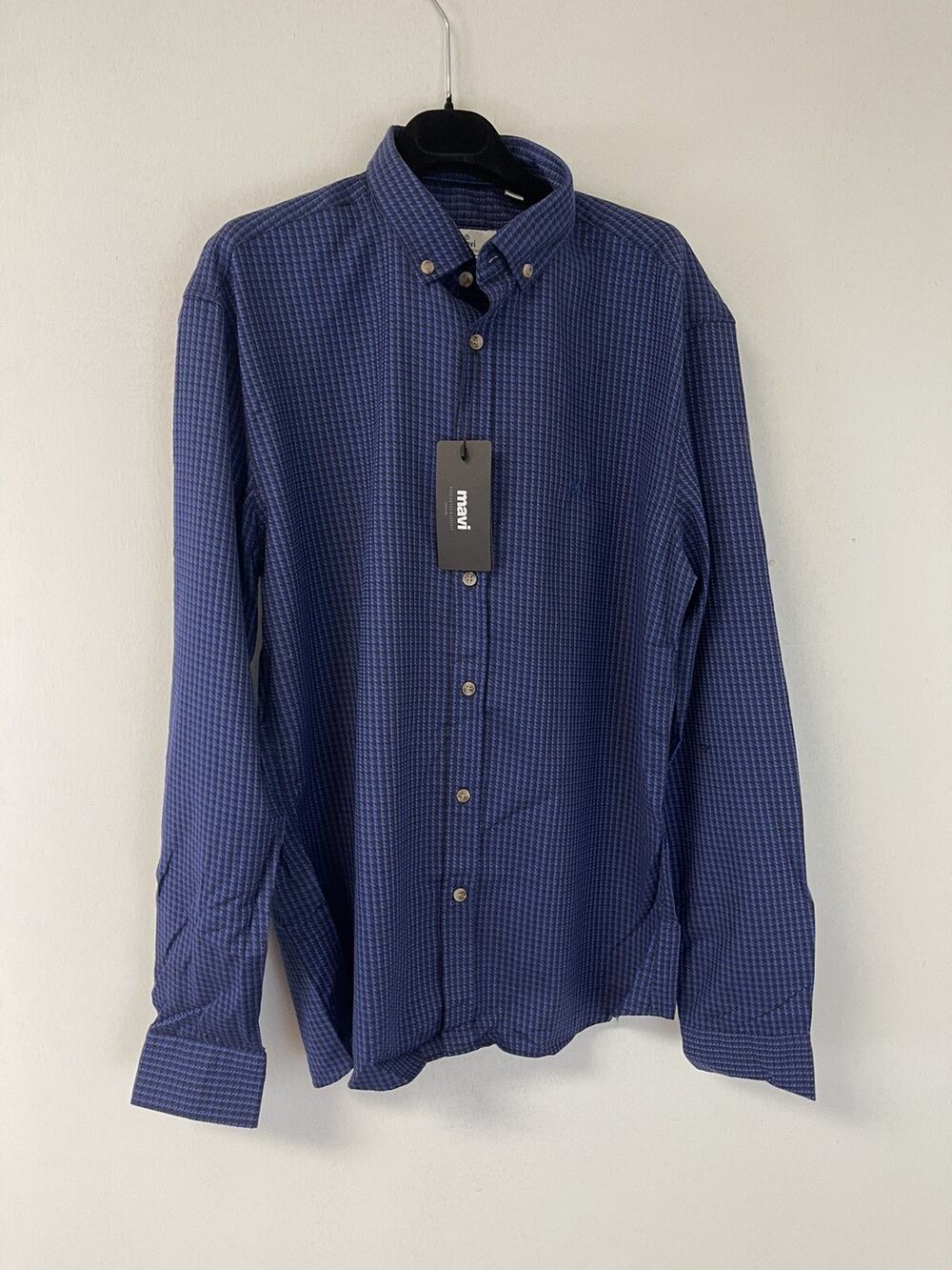 Mavi Shirt Mens Small Button Up Blue Dress Shirt Long Sleeve New N209